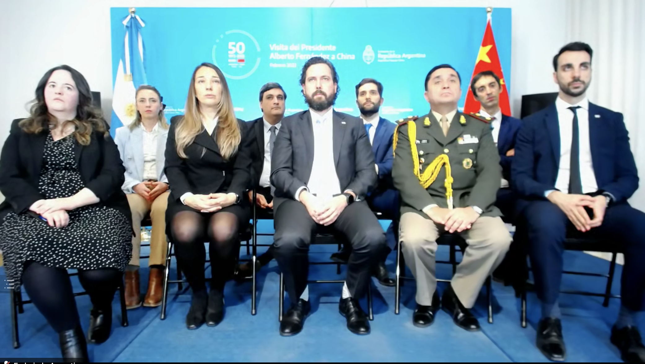20220204-阿根廷总统阿尔韦托·费尔南德斯清华大学名誉教授聘任仪式-刘书田-使馆全体官员出席仪式png
