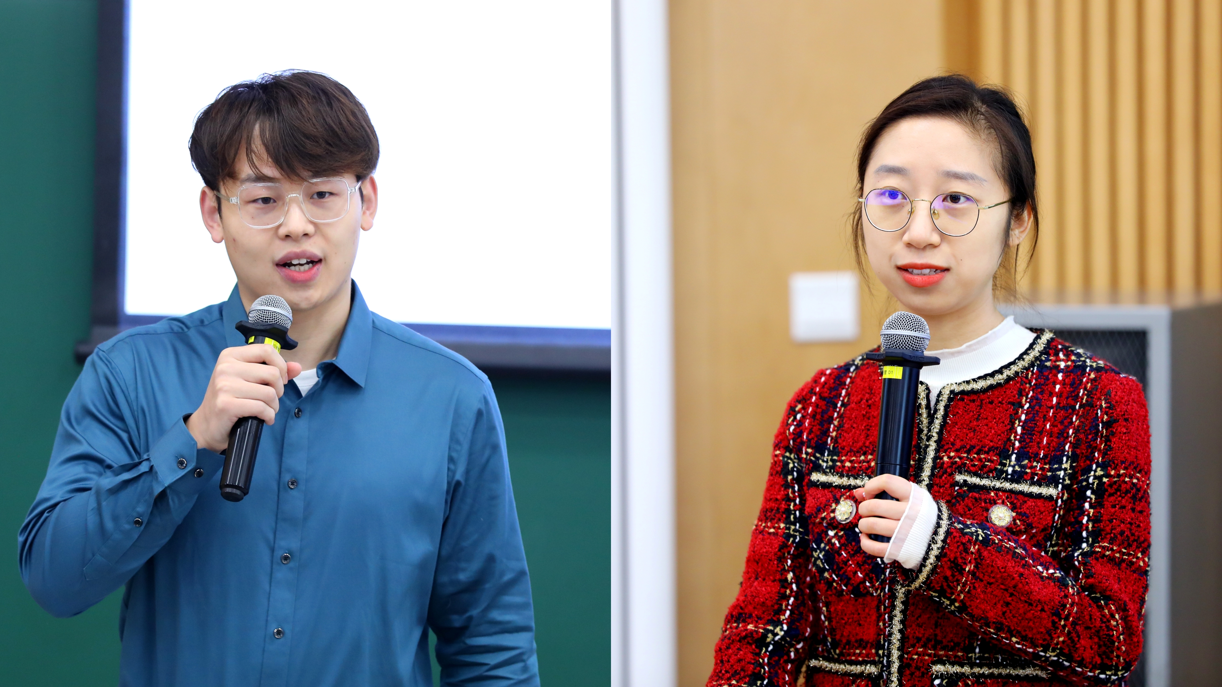 20221015-清华大学学生领导力“唐仲英计划”第十二期开班仪式举行-曹文鹏(摄)-学员代表李晓凡(左)、刘若阳(右)先后分享成长经历.jpg